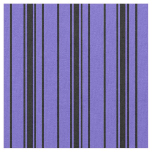 Slate Blue and Black Lines Fabric