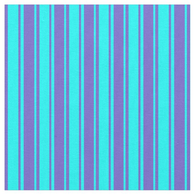 Slate Blue and Cyan Colored Pattern Fabric (Close Up)