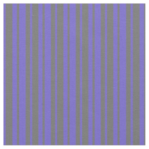 Slate Blue and Dim Grey Stripes Fabric