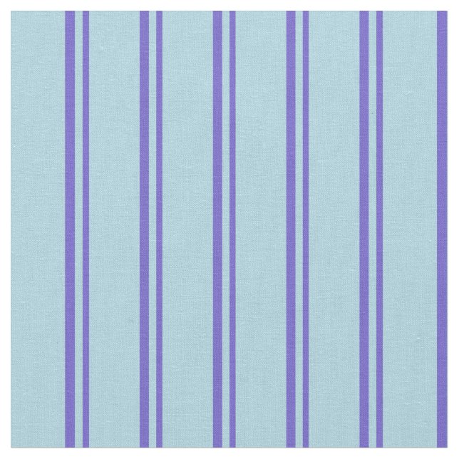 Slate Blue and Light Blue Stripes/Lines Pattern Fabric (Close Up)