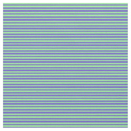 Slate Blue and Light Green Pattern of Stripes Fabric