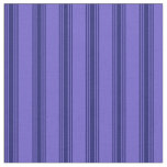 [ Thumbnail: Slate Blue and Midnight Blue Lines Fabric ]