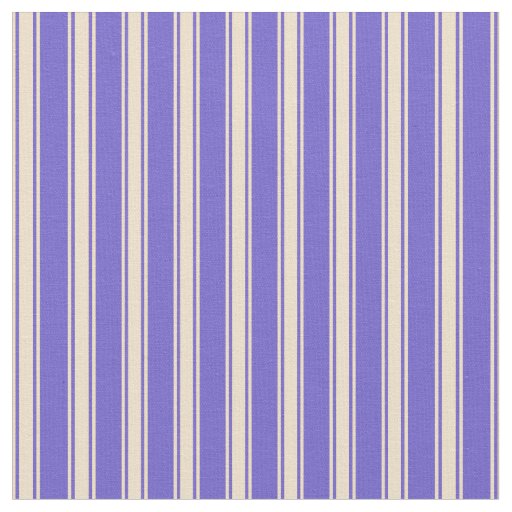 Slate Blue and Tan Striped Pattern Fabric | Zazzle.com