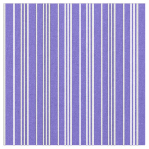 Slate Blue and White Lines Pattern Fabric