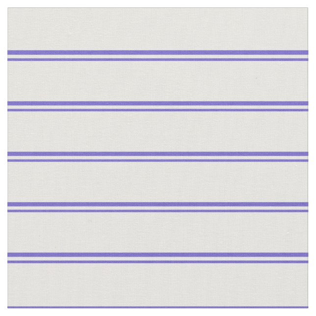 Slate Blue and White Striped Pattern Fabric (Close Up)