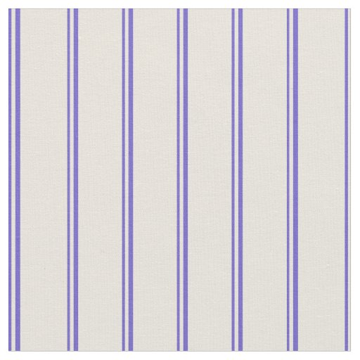 Slate Blue & Beige Pattern of Stripes Fabric