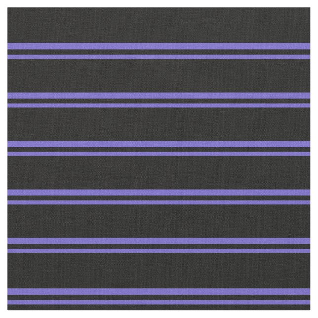 Slate Blue & Black Lined/Striped Pattern Fabric (Close Up)