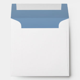 Slate Blue Coastal Insert Wedding Envelope