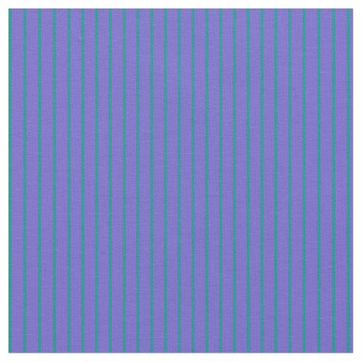 Slate Blue & Dark Cyan Stripes Pattern Fabric