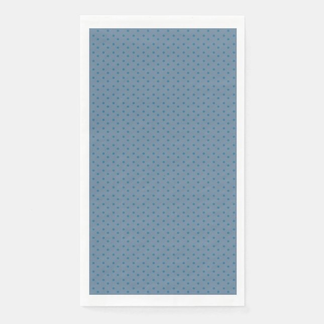 Slate blue design paper guest towels (Front)