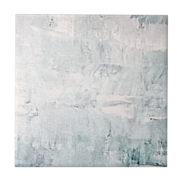 Slate Blue Gray Simple Stone Ceramic Tile (Front)