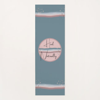 Slate Blue "Heal Naturally" Twilight Yoga Mat