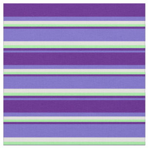 Slate Blue, Indigo, Green, and Light Yellow Lines Fabric