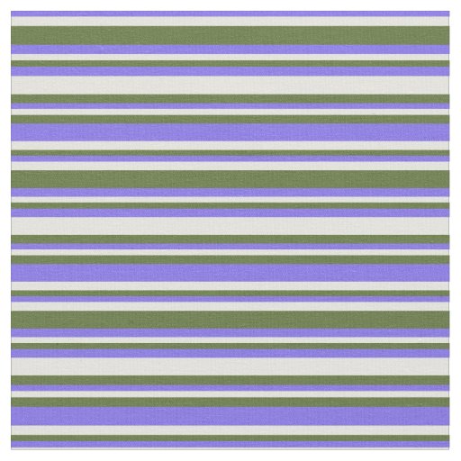 Slate Blue, Light Yellow & Dark Olive Green Lines Fabric