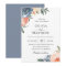 Slate Blue Peach Botanical Wedding