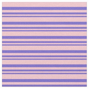 Slate Blue & Pink Lined/Striped Pattern Fabric