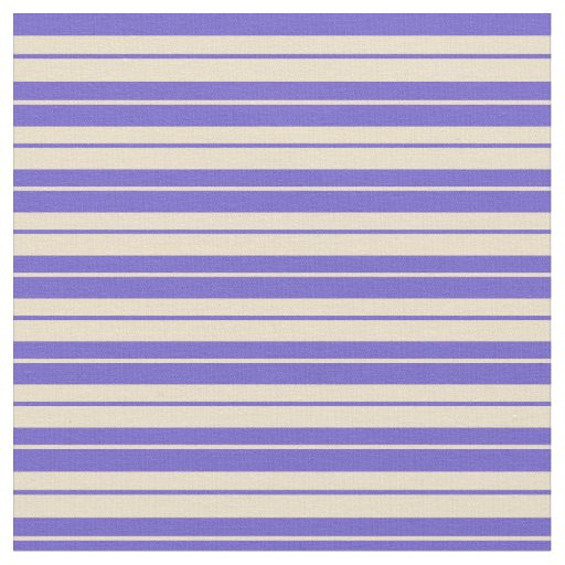 Slate Blue & Tan Stripes Pattern Fabric
