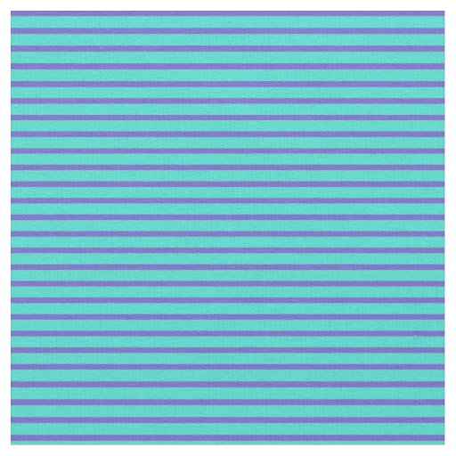 Slate Blue & Turquoise Stripes/Lines Pattern Fabric