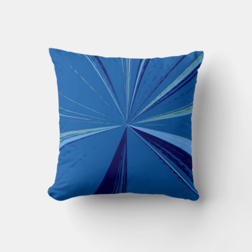 Slate Blue Vanishing Point Pillow by Janz