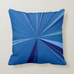 Slate Blue Vanishing Point Pillow by Janz