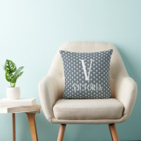 Slate Blue & White Rustic Hearts Farmhouse Colors