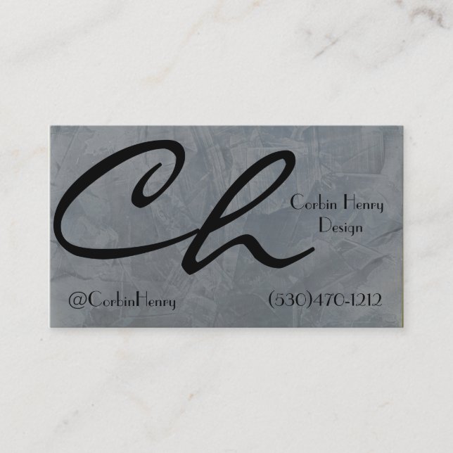 Slate Business Cards (Front)