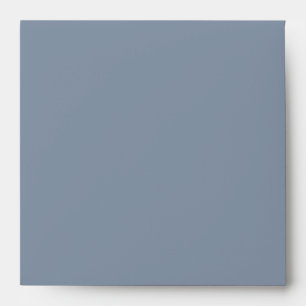 Slate Colonial Blue and Gray Linen Envelopes
