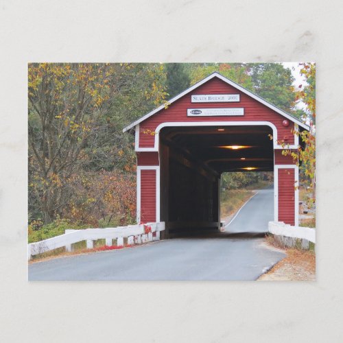 Slate Covered Bridge Postcard