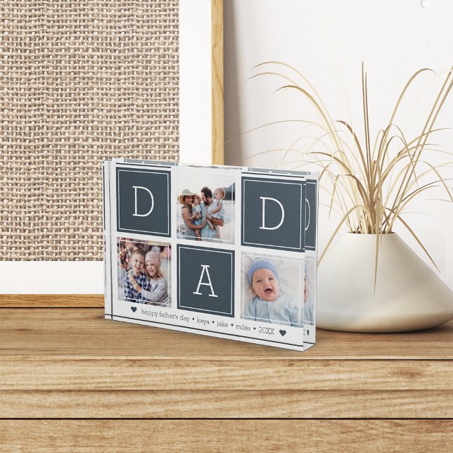 Slate | DAD Colorblock Collage Photo Block (Creator Uploaded)