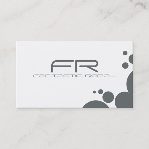 Customizable Slate Fantastic Rebel Business Cards