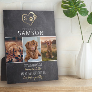 Slate Favorite Hello Hardest Goodbye Memorial Plaque