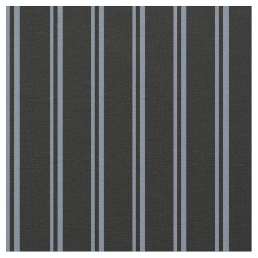 Slate Gray and Black Lined/Striped Pattern Fabric