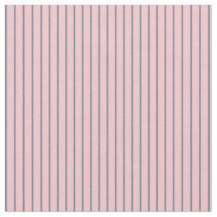 Slate Gray and Pink Lined Pattern Fabric