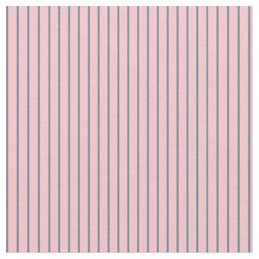 Slate Gray and Pink Lined Pattern Fabric