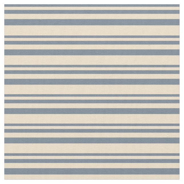 Slate Gray and Tan Striped/Lined Pattern Fabric (Close Up)