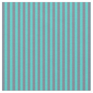 Slate Gray and Turquoise Colored Pattern Fabric