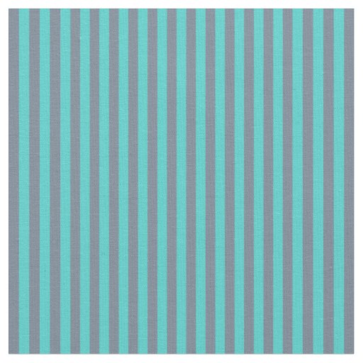 Slate Gray and Turquoise Colored Pattern Fabric