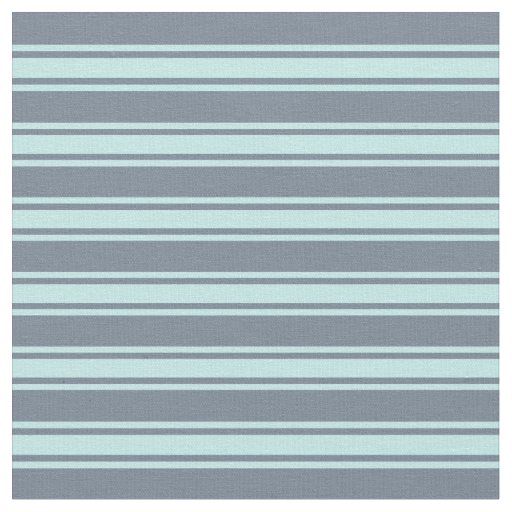 Slate Gray and Turquoise Lines Fabric
