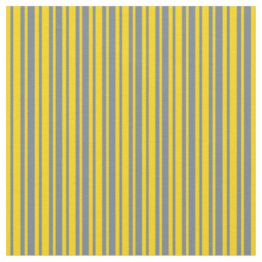 Slate Gray and Yellow Pattern Fabric