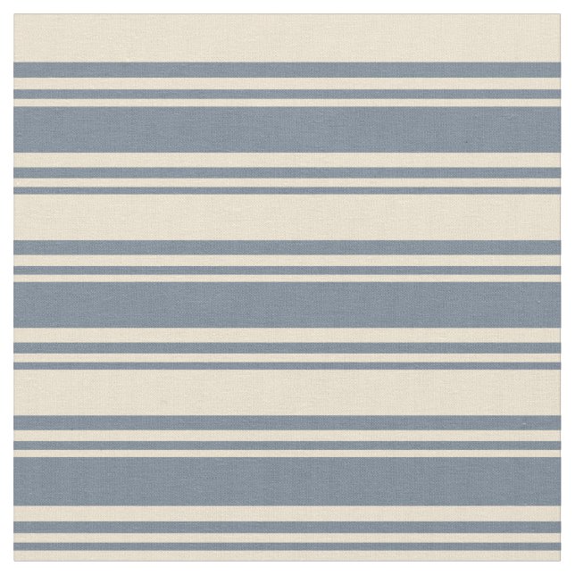 Slate Gray & Beige Colored Pattern Fabric (Close Up)