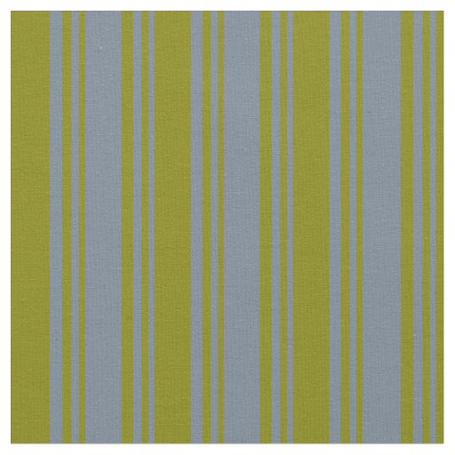 Slate Gray & Green Lines Fabric