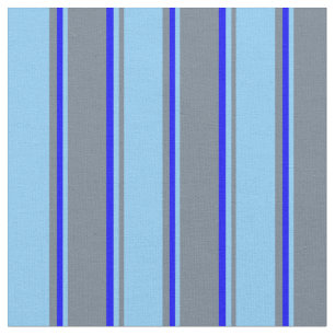Slate Gray, Light Sky Blue, and Blue Colored Fabric