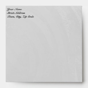 Slate Gray Monogram Envelope