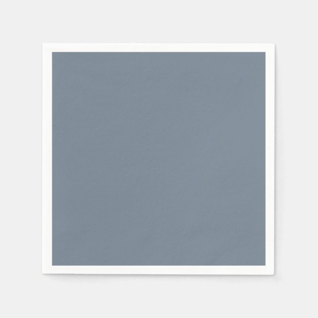 Slate Gray Standard Cocktail Paper Napkin (Front)