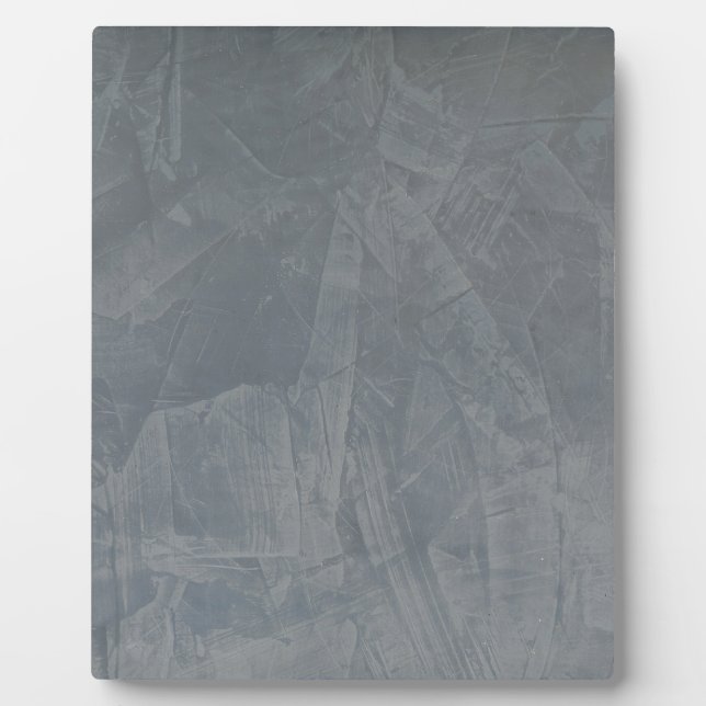 Slate Gray Venetian Plaster Plaque (Front)