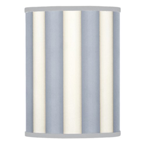 Slate Gray Vertical Stripes Vintage Style Lamp Shade