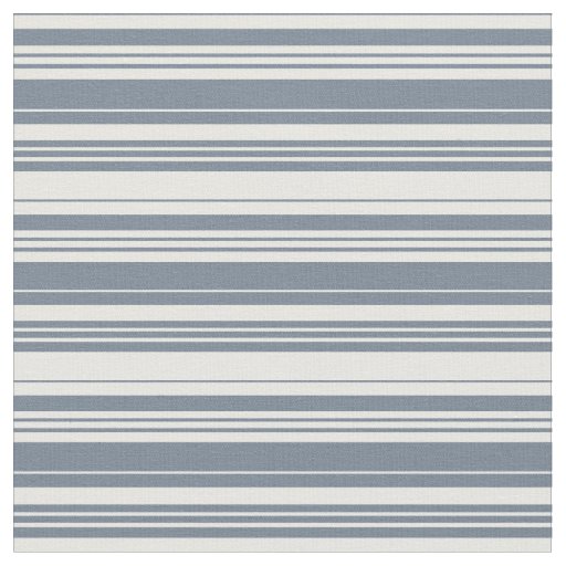 Slate Gray & White Lines Fabric