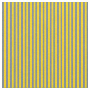 Slate Gray & Yellow Colored Stripes Fabric