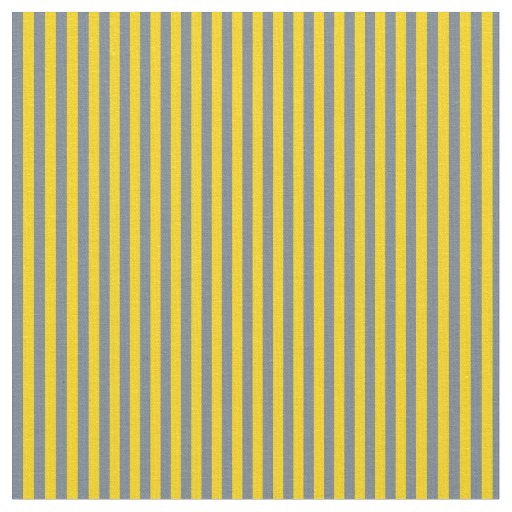 Slate Gray & Yellow Colored Stripes Fabric
