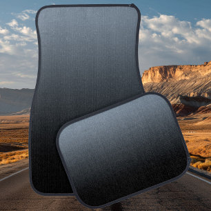 Slate Grey and Black Ombre Car Floor Mat
